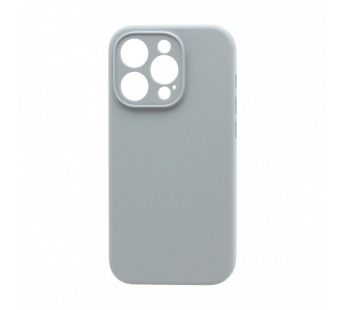 Чехол Silicone Case NEW без лого для Apple iPhone 15 Pro/6.1 (защита камеры) (026) светло-серый#2065859