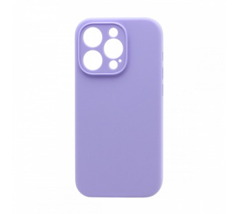 Чехол Silicone Case NEW без лого для Apple iPhone 15 Pro/6.1 (защита камеры) (047) сиреневый#2065871