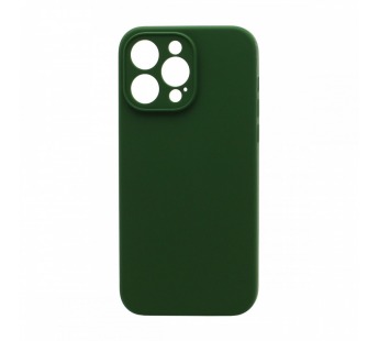 Чехол Silicone Case NEW без лого для Apple iPhone 15 Pro/6.1 (защита камеры) (061) зеленый#2065800