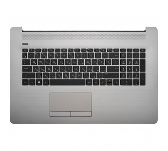 Топ-панель для HP 17-by серебряная без подсветки (С DVD-приводом)#2066272