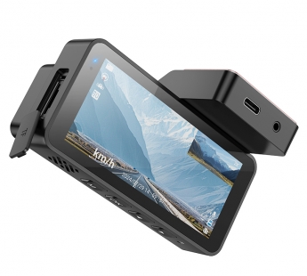 Автомобильный видеорегистратор HOCO DV12 WiFi с дисплеем 2K и GPS и задней камерой (черный)#2066711
