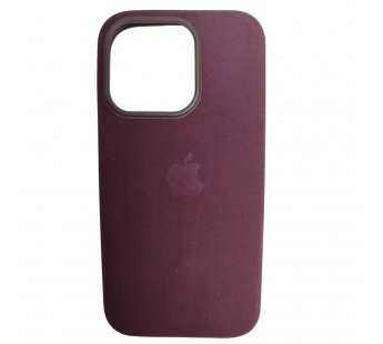 Чехол силиконовый Silicone Case MagSafe ORG iPhone 15 с анимацией бархатный бордовый#2067031