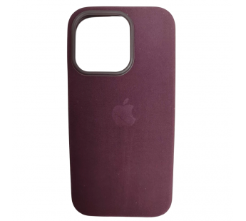 Чехол силиконовый Silicone Case MagSafe ORG iPhone 15 Pro Max с анимацией бархатный бордовый#2067018