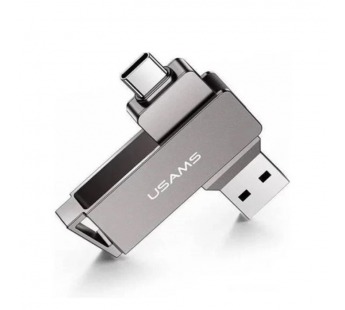 16GB накопитель USB3.0+Type-C USAMS US-ZB198 серый#2067043