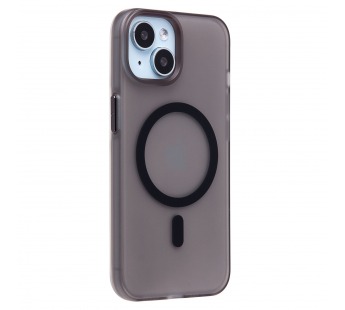 Чехол-накладка - SM038 SafeMag для "Apple iPhone 13/iPhone 14" (black/matte transparent) (238584)#2109898