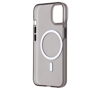 Чехол-накладка - SM038 SafeMag для "Apple iPhone 13/iPhone 14" (black/matte transparent) (238584)#2079157