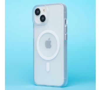 Чехол-накладка - SM038 SafeMag для "Apple iPhone 13/iPhone 14" (white/matte transparent) (238585)#2068290