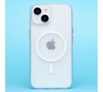 Чехол-накладка - SM038 SafeMag для "Apple iPhone 13/iPhone 14" (white/matte transparent) (238585)#2068291