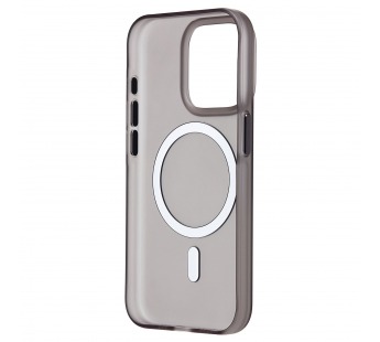 Чехол-накладка - SM038 SafeMag для "Apple iPhone 15 Pro" (black/matte transparent) (238590)#2079155