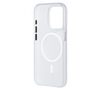 Чехол-накладка - SM038 SafeMag для "Apple iPhone 15 Pro" (white/matte transparent) (238591)#2109892