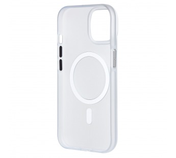 Чехол-накладка - SM038 SafeMag для "Apple iPhone 15" (white/matte transparent) (238588)#2109886