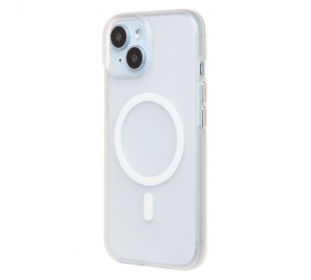 Чехол-накладка - SM038 SafeMag для "Apple iPhone 15" (white/matte transparent) (238588)#2109887