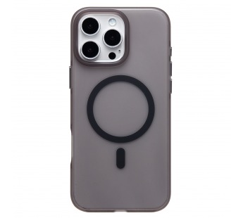 Чехол-накладка - SM038 SafeMag для "Apple iPhone 16 Pro Max" (black/matte transparent) (238599)#2068051