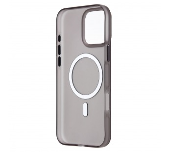 Чехол-накладка - SM038 SafeMag для "Apple iPhone 16 Pro Max" (black/matte transparent) (238599)#2078763