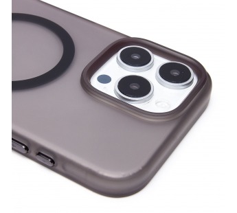 Чехол-накладка - SM038 SafeMag для "Apple iPhone 16 Pro Max" (black/matte transparent) (238599)#2109884