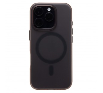 Чехол-накладка - SM038 SafeMag для "Apple iPhone 16 Pro" (black/matte transparent) (238596)#2068049