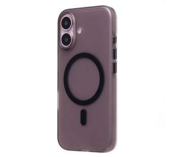 Чехол-накладка - SM038 SafeMag для "Apple iPhone 16" (black/matte transparent) (238593)#2078732