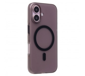 Чехол-накладка - SM038 SafeMag для "Apple iPhone 16" (black/matte transparent) (238593)#2078733