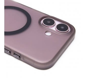Чехол-накладка - SM038 SafeMag для "Apple iPhone 16" (black/matte transparent) (238593)#2078734