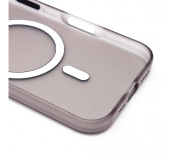 Чехол-накладка - SM038 SafeMag для "Apple iPhone 16" (black/matte transparent) (238593)#2109877
