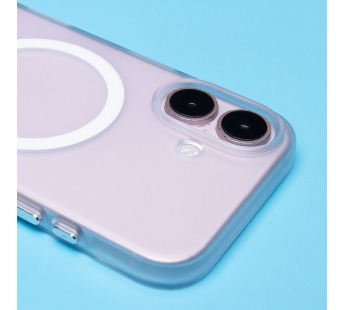 Чехол-накладка - SM038 SafeMag для "Apple iPhone 16" (white/matte transparent) (238594)#2109873