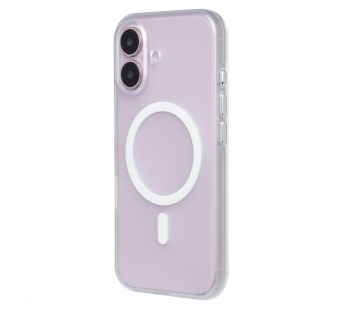 Чехол-накладка - SM038 SafeMag для "Apple iPhone 16" (white/matte transparent) (238594)#2109875