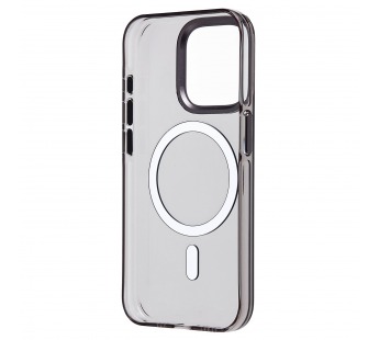 Чехол-накладка - SM039 SafeMag для "Apple iPhone 15 Pro" (black/transparent) (238609)#2073672