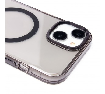 Чехол-накладка - SM039 SafeMag для "Apple iPhone 15" (black/transparent) (238607)#2110028