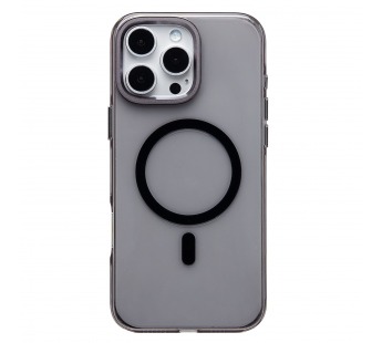 Чехол-накладка - SM039 SafeMag для "Apple iPhone 16 Pro Max" (black/transparent) (238615)#2067915