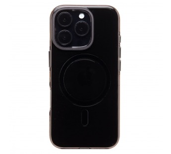 Чехол-накладка - SM039 SafeMag для "Apple iPhone 16 Pro" (black/transparent) (238613)#2067916