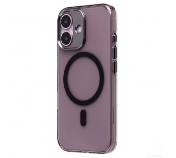 Чехол-накладка - SM039 SafeMag для "Apple iPhone 16" (black/transparent) (238611)#2073675