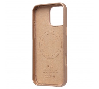 Чехол-накладка ORG SM002 экокожа SafeMag для "Apple iPhone 16 Pro Max" (desert gold) (238666)#2075679