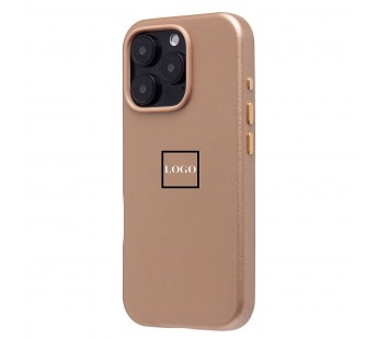 Чехол-накладка ORG SM002 экокожа SafeMag для "Apple iPhone 16 Pro" (desert gold) (238667)#2075678