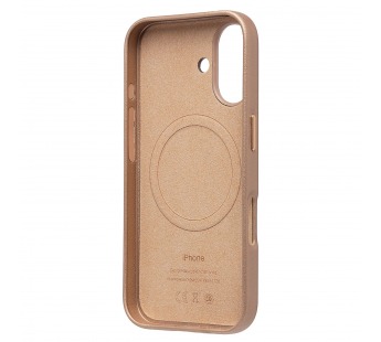 Чехол-накладка ORG SM002 экокожа SafeMag для "Apple iPhone 16" (desert gold) (238668)#2075675