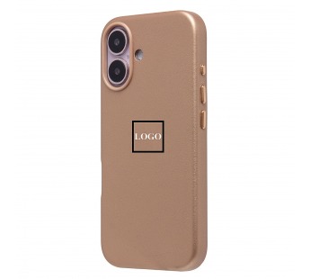 Чехол-накладка ORG SM002 экокожа SafeMag для "Apple iPhone 16" (desert gold) (238668)#2075676