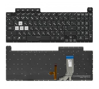 Клавиатура Asus ROG Strix G GL731GW черная с RGB-подсветкой (1-зонная)#2067197