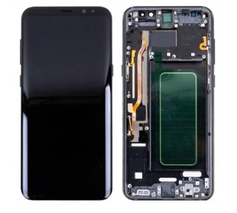 Дисплей для Samsung Galaxy S8+ (G955F) модуль с рамкой Черный - (OLED)#2080034