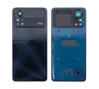 Задняя крышка для Xiaomi Poco X4 Pro 5G (2201116PG) Черный - Премиум#2097379