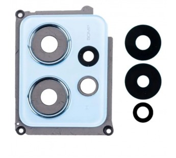 Стекло камеры для Xiaomi Redmi Note 12 4G (23021RAA2Y) в сборе с рамкой Голубой#2077851