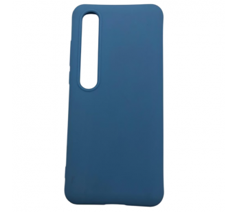 Чехол Xiaomi Mi 10/10 Pro (2020) Силикон Slim полоса Голубой#2067477