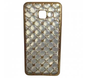 Чехол Samsung  A3 (2016)/A310F Ромб со стразами золото#2067497
