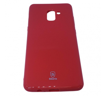 Чехол Samsung A8 plus (2018) Siberia MIX красный#2067501