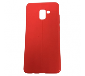 Чехол Samsung A8 Plus (2018) силикон Focus красный #2067503