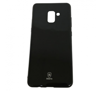 Чехол Samsung A8 Plus (2018) силикон Focus черный #2067504