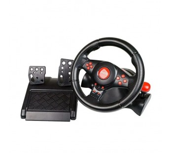 Игровой руль Dialog GW-230VR Fast Drive - вибро, 2педали+рычаг, PC USB/PS4&3/XB1&360/Android(238841)#2095417