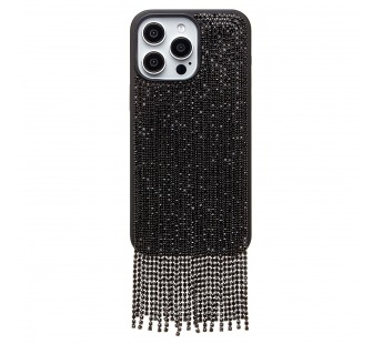 Чехол-накладка - PC095 POSH SHINE для "Apple iPhone 15 Pro" кристальный водопад (black t (237162)#2071395