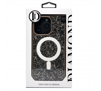 Чехол-накладка - SM029 POSH SHINE SafeMag для "Apple iPhone 15 Pro Max" россыпь кристаллов ((237151)#2070250