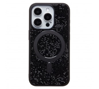 Чехол-накладка - SM029 POSH SHINE SafeMag для "Apple iPhone 15 Pro" россыпь кристаллов (blac(237159)#2071787