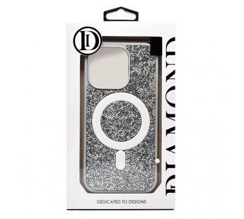 Чехол-накладка - SM029 POSH SHINE SafeMag для "Apple iPhone 15 Pro" россыпь кристаллов (whit(237161)#2070249