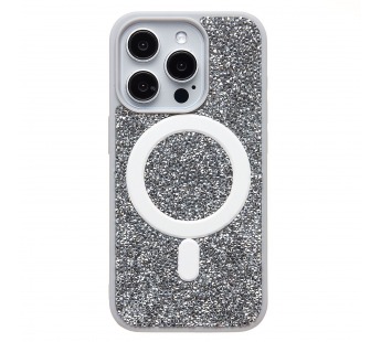 Чехол-накладка - SM029 POSH SHINE SafeMag для "Apple iPhone 15 Pro" россыпь кристаллов (whit(237161)#2071723